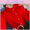 Long Sleeve Shirt For Women With Panneling And Stand Collar For Spring Wear