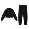 2025 Autumn/Winter Women's Fashion Loose Zipper Stand Collar Hoodie & Casual Two-Piece Set