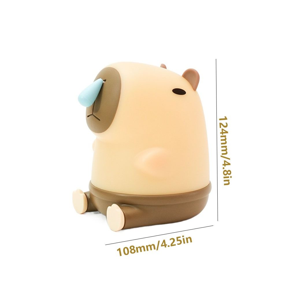 Timing Dimming Capybara Night Light Eye Protection Sleep Atmosphere Light Desktop Decoration