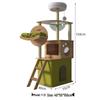 Multifunctional Cat Tree: Climbing Frame, Bed, Scratching Post, Jumping Platform, Large Villa, Capsule, Space-Saving