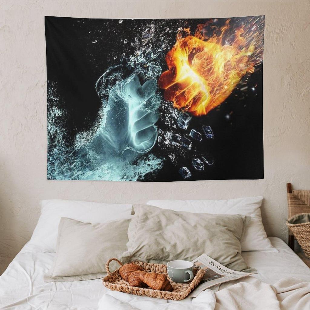 Bohemian Water Fire Fist Decorative Tapestry Hanging Cloth