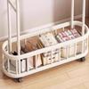 Light Luxury Clothes Rack Storage Basket Coat Rack New Floor-to-ceiling Hanger  Bedroom Use