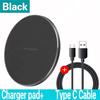 Fast Wireless Charger Pad for iPhone 15 14 13 12 11 Pro Max Samsung Galaxy S24 S23 S22 S20 Xiaomi Wireless Charging Station