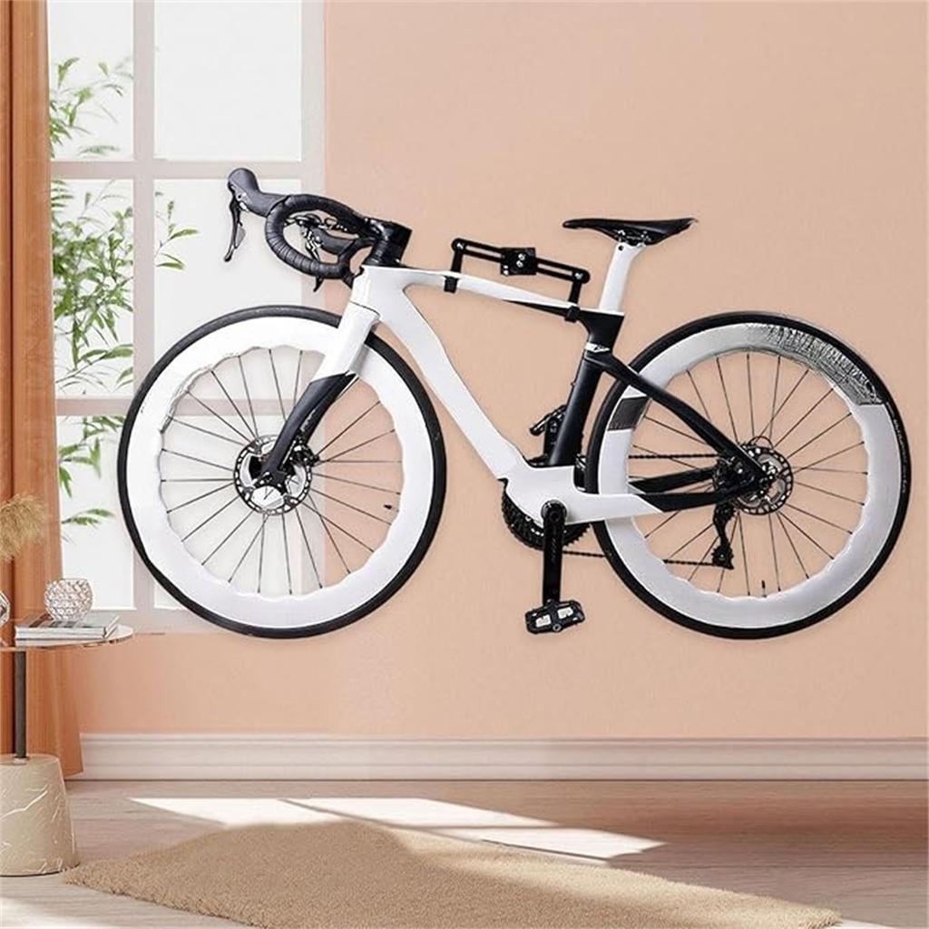 Wall Mount Bike Rack – Adjustable Aluminum Alloy Trailer Frame for Mountain & Road Bikes, Space-Saving Parking Bracket