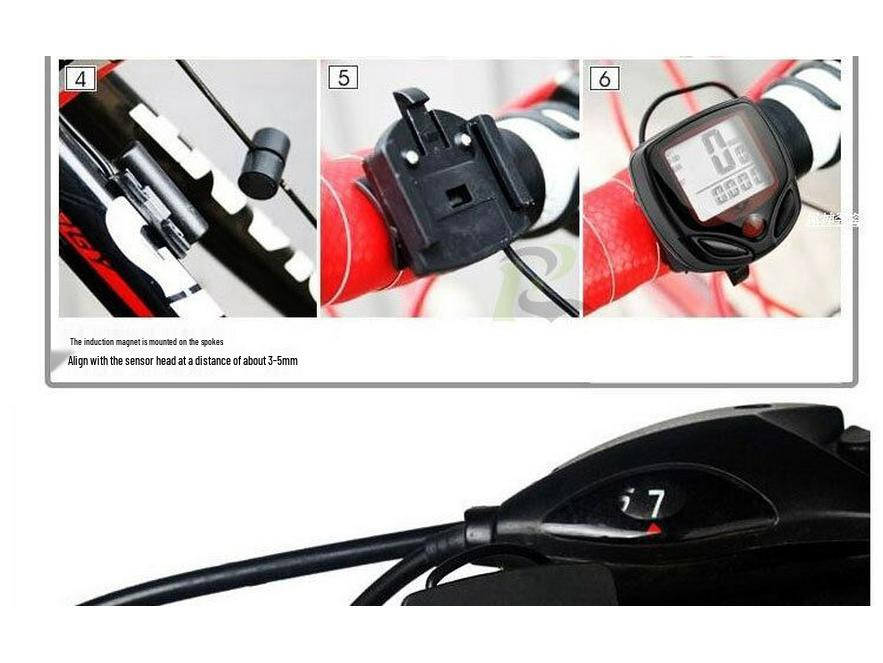 548B Bicycle Computer: Heart Rate Monitor, Speedometer, Odometer with 15 Functions – Available in English and Chinese