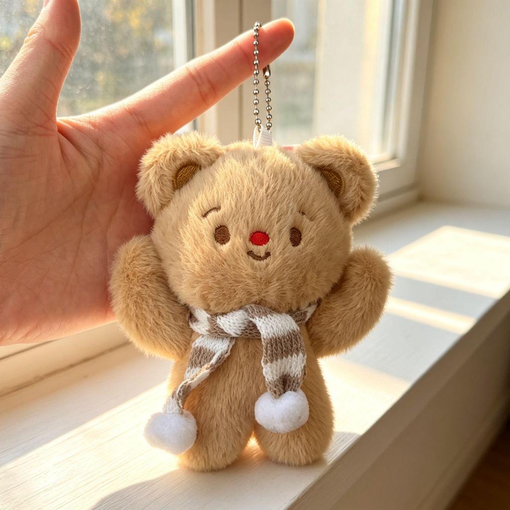 Ciondolo Bambola Peluche Cuore - Carino Regalo Cartoon per Migliori Amici & Studenti