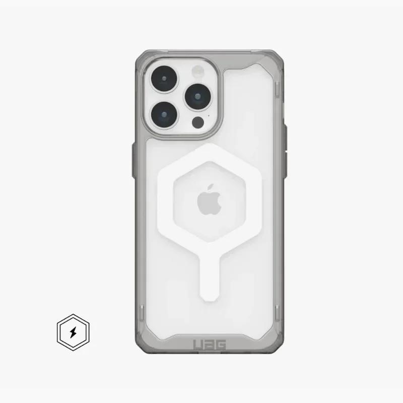 

Роскошный прозрачный чехол Watch Plyo Pro MagSafe для Apple IPhone 16 Pro Max 15 14 Plus 13 12 Магнитная беспроводная зарядка Прозрачный противоударный защитный чехол iphone15promax серый