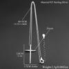 925 Sterling Silver Elegant Zircons Cross Pendant Necklace For Women Men Christian Clavicle Chain Party Jewelry Fine Gifts