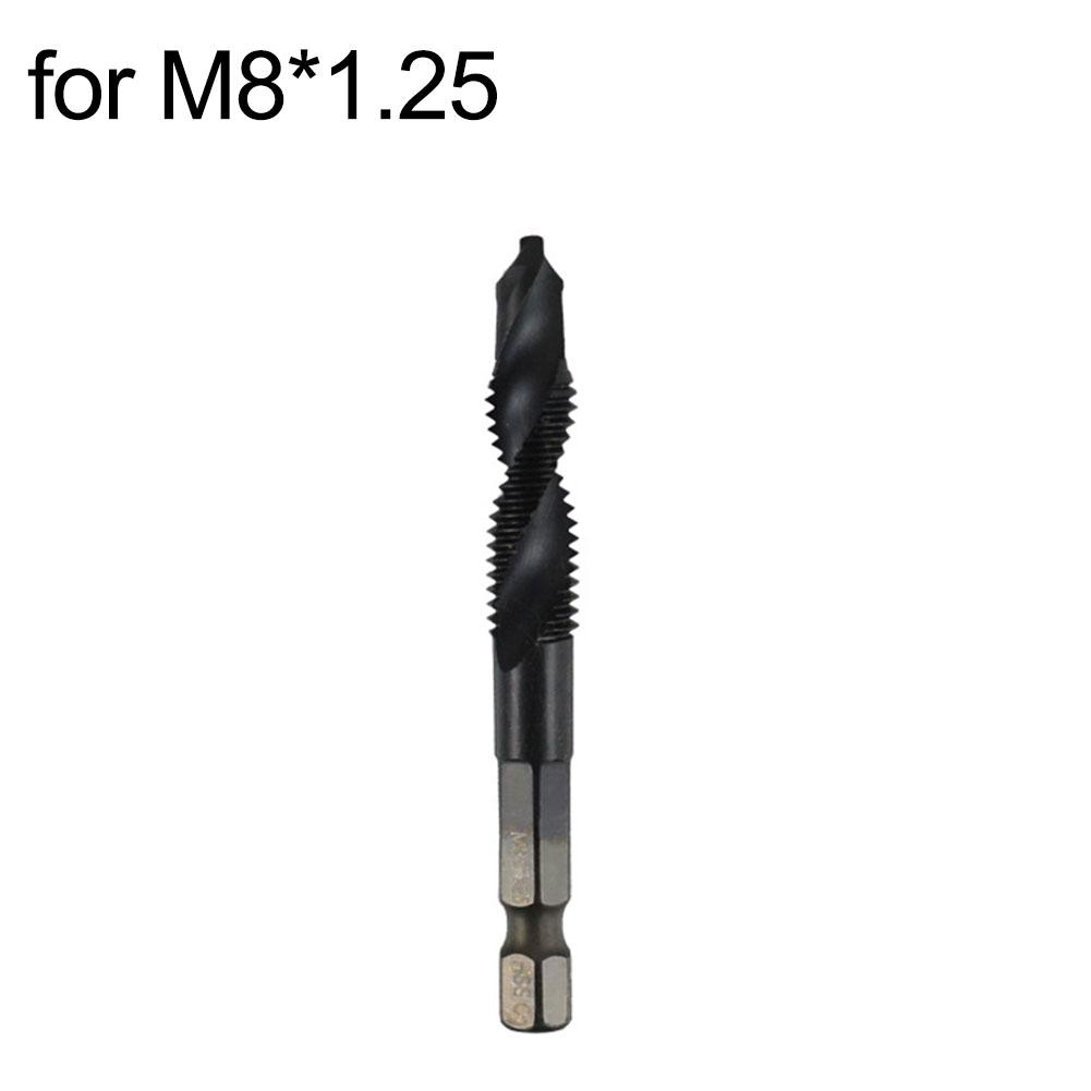 1pc High-Speed Steel Composite Tap For Wood Drilling 1/4inch Shank Composite Tap For M3-M10