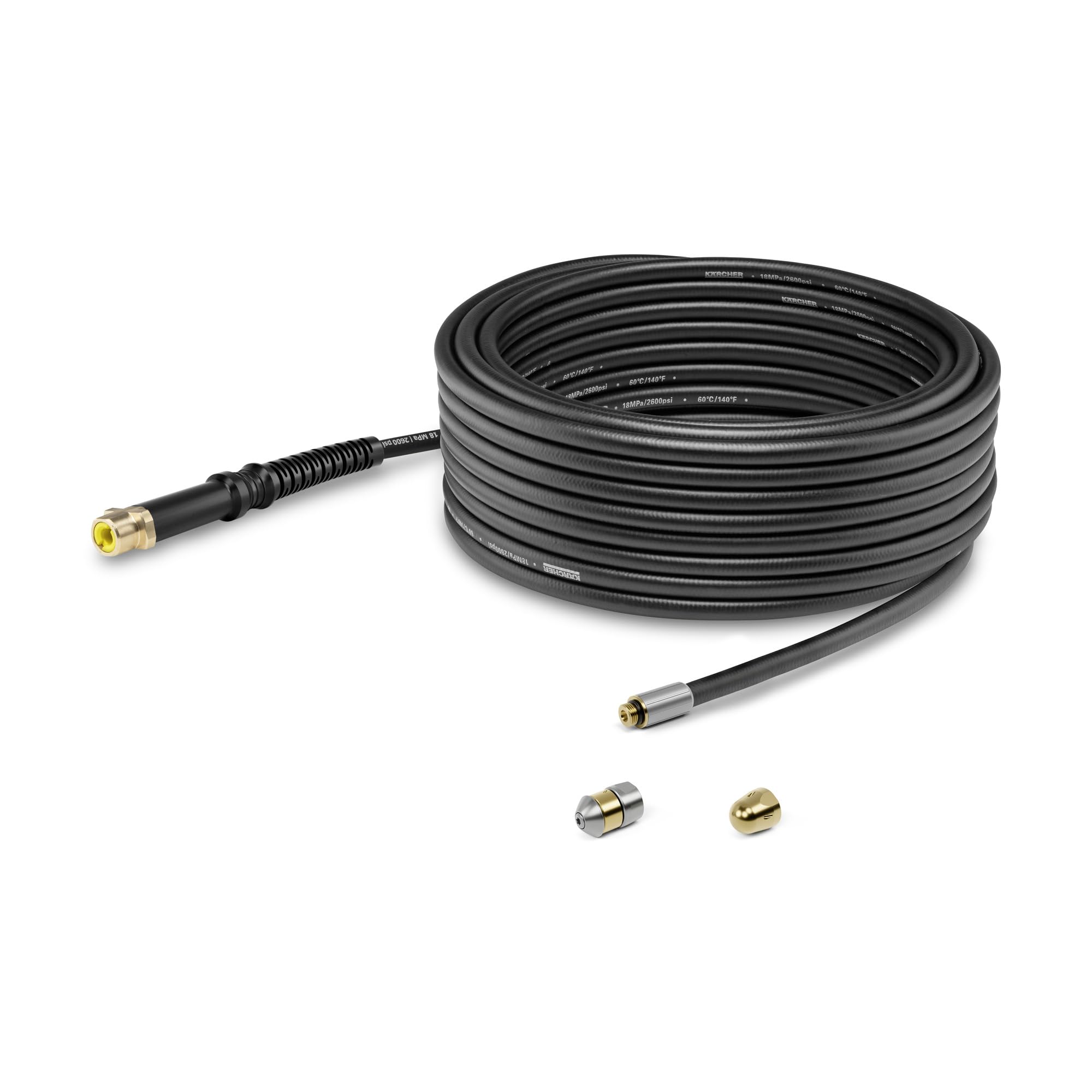 

Genuine Karcher Washer Accessory Pipe Cleaning Hose 15m High-Pressure 2.644-492.0 чёрный