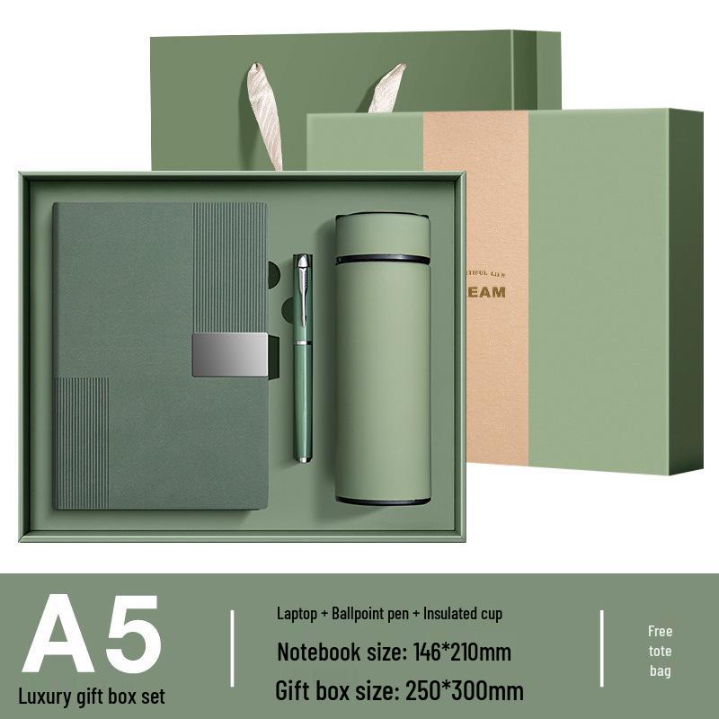 Customizable Cross-Border Gift Set: Notebook & Thermos for Office Meetings & Daily Use