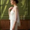 Front Short Long Back Evening Dresses Scarves Pearl Mesh Scarf  Ladies/Girls