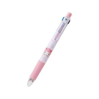 Sanrio Sarasa Multi 4-Color Ballpoint Pen & Mechanical Pencil, My Melody, Black, Blue, Red, Green Ink, 0.5mm