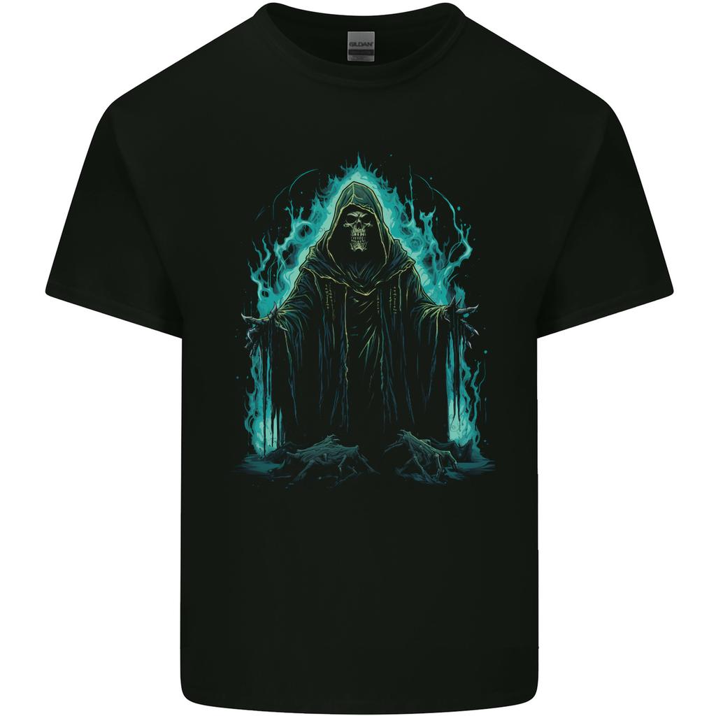 A Green Grim Reaper Unisexs Light Cotton TShirt