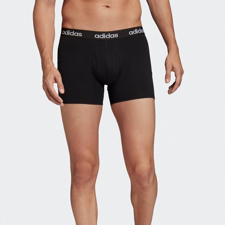 Adidas Stretch Boxer Briefs 3-Pack Men Underwear Black FS8393