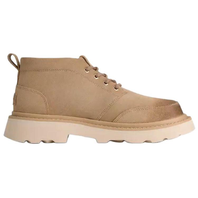 UGG Chukka Lug Suede Fashion Lace-Up Ankle Boots Men ankle boots Light-Brown 1171113-MDSD