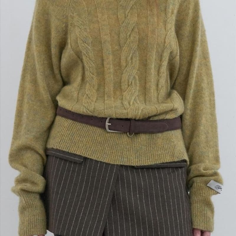 

Замшевый ремень Kijun Темно-коричневый OS