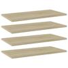 Library Panel - vidaXL - Sonoma Oak - 4 Pieces - 60x30x1.5cm - Particleboard