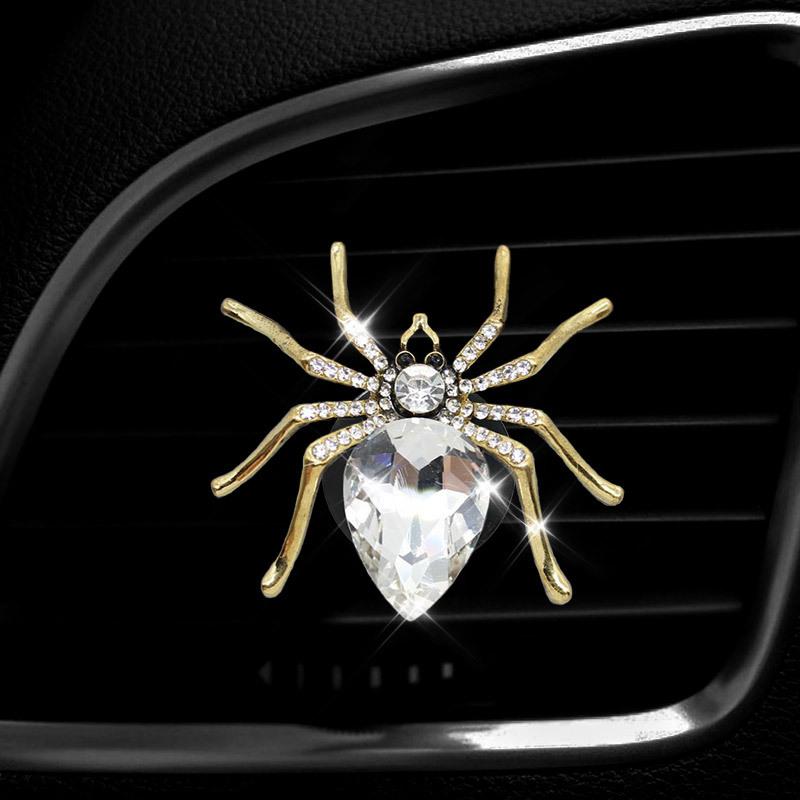 New Diamond Spider Style Perfume Bottle Car Air Conditioning Outlet Perfume Car Perfume Car Interior Accessories Car Fragrance