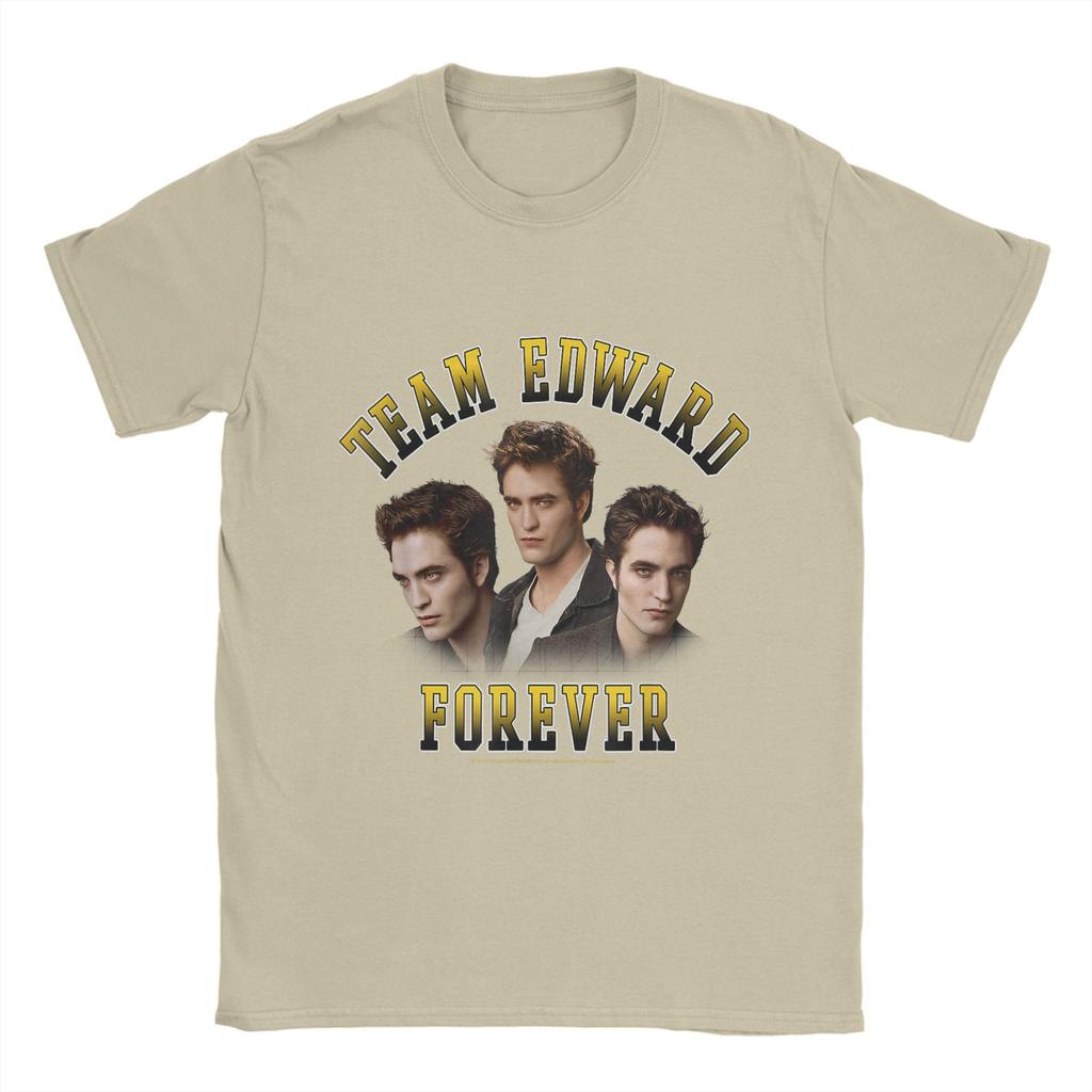 Funny Edward Cullen Pure Cotton T-Shirt For Mens Summer Funny T-Shirts O Neck Leisure Tee Shirt Plus Size Custom Logo Clothes