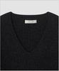 Deolil Wholegarment V-Neck Knit_Charcoal