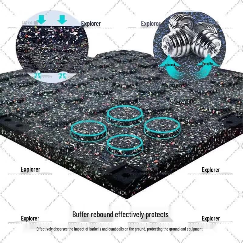Tancolzhe Composite Gym Floor Rubber Mat
