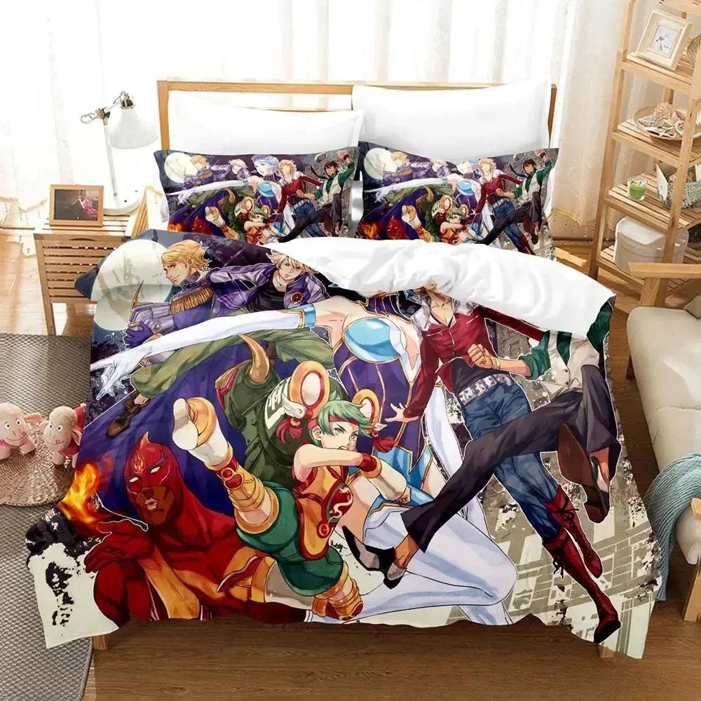 Tiger & Bunny Comfortable Duvet Quilt Cover Pillowcase Bedding Set Children Bedroom Decoration Home Textile