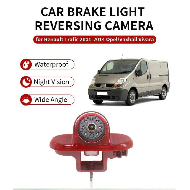 AHD 1080P Waterproof Night Vision Car Brake Light Reversing Camera for Renault Trafic 2001-2014 Opel/Vaxhall Vivara