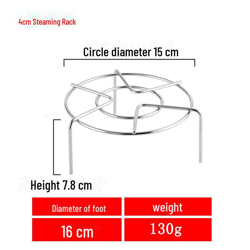 15-25cm Stainless Steel Non-Magnetic Steaming Rack for Vegetables