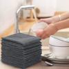 SINLAND Microfiber Cleaning Cloths, Commercial Towels for Kitchen, Cleaning, and Car Washing, Absorbent and Quick-Drying, 12-Count, Gray