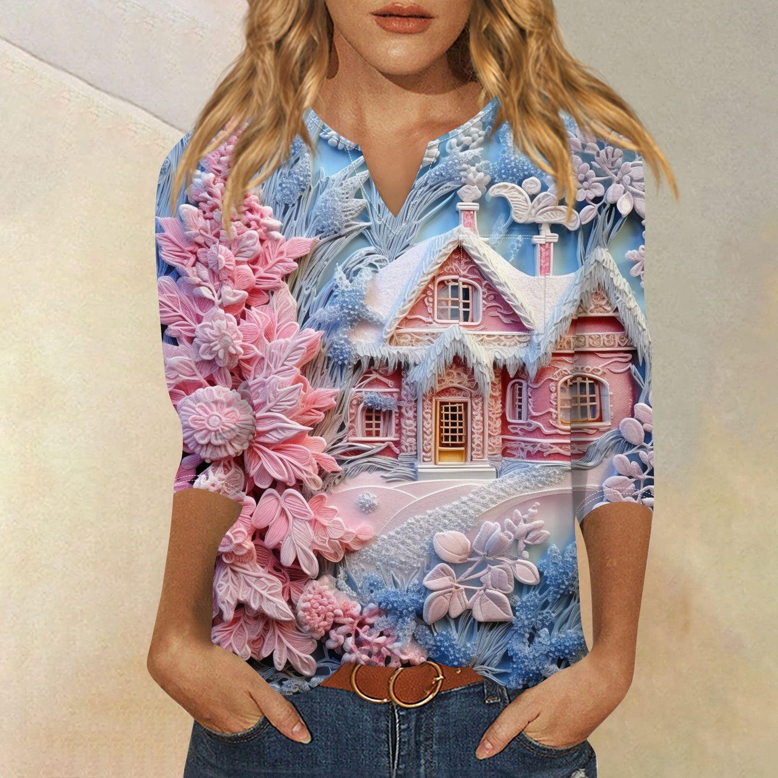 Женская рубашка с рукавом семь дюймов — фото 8