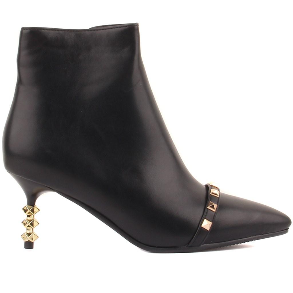 

Guja - Черные женские сапоги на каблуке с молнией