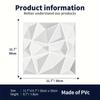 12 szt. 11,8 cala x 11,8 cala Panel ścienny 3D z teksturą PVC w kształcie diamentu do salonu, sypialni, tła TV, wnętrza biura firmy, dekoracja ściany
