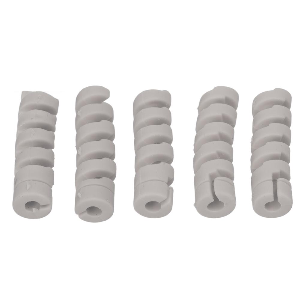 CANSUCC 5Pcs Bicycle Frame Protective Sleeve Rubber Bike Shifter Brake Cable Housing ProtectorGray