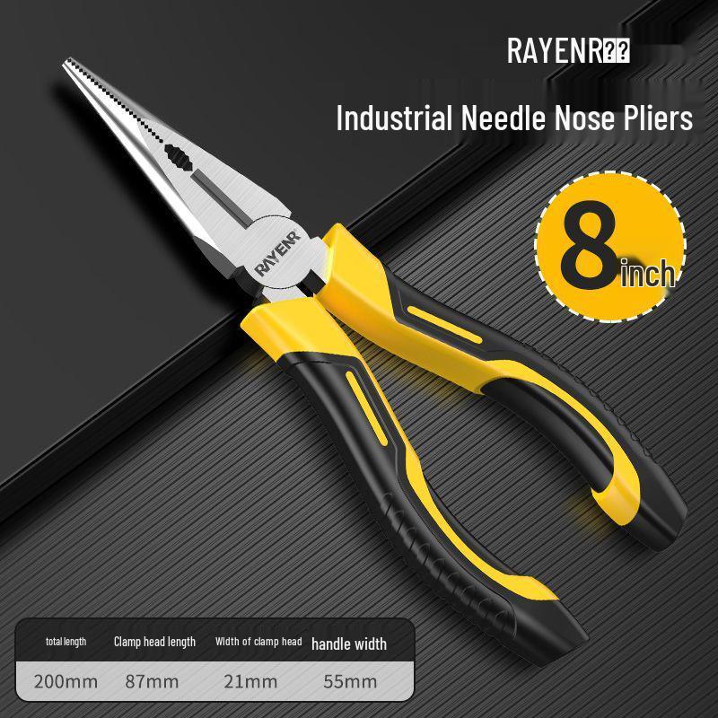 3-Piece Hand Tool Set: Needle-Nose Pliers, Wire Cutters & Multi-Functional Locking Pliers - Durable & Labor-Saving