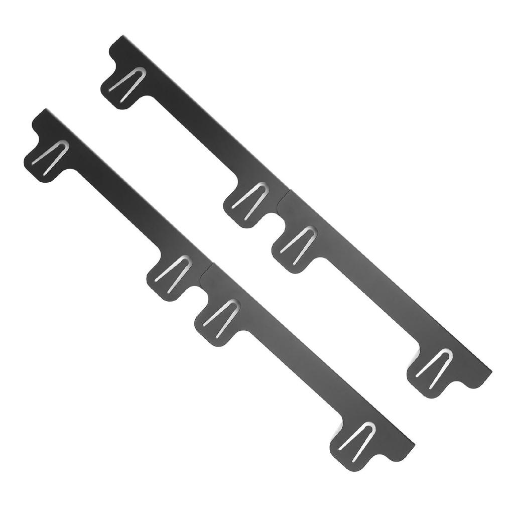 2 Stück Herdspaltabdeckung Edelstahl Herd Backofen Spaltfüller Schutz für Küchenarbeitsplatte Seitenabstand Schwarz