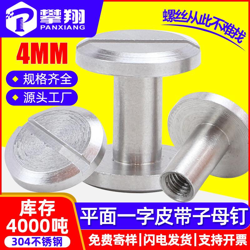 Rivetti e Viti a Testa Piatta in Acciaio Inossidabile 304 - 4MM