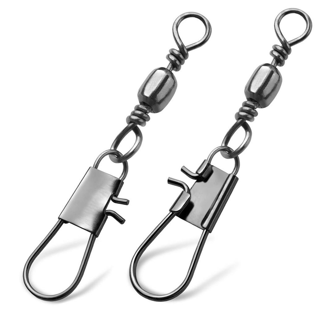 B-Type Connector Barrel Swivel with Pin and Figure-Eight Ring for Fishing Gear