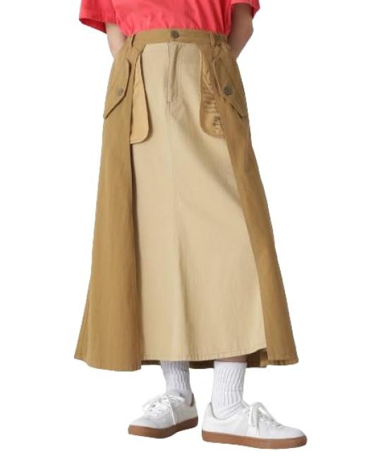 

AVIREX MILITARY LAYERED LIKE SKIRT Women s S 386 Camel 783-4216601