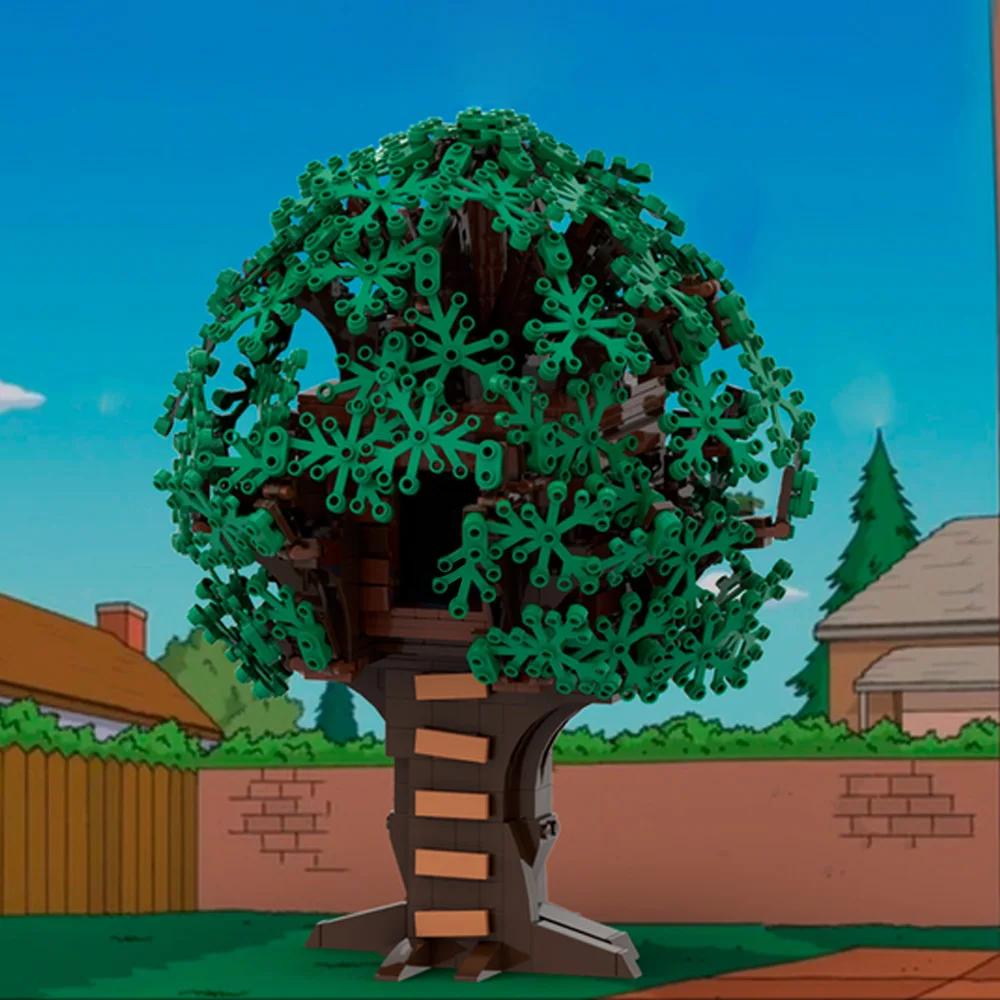 Gobricks MOC Bart's Treehouse Building Block The Simpsoned Treehouse Bricks Toys Gift