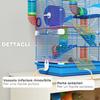 5-Tier Hamster Cage with Tubes, Wheel, Ladders, House and Bottle, 46x30x58 Cm