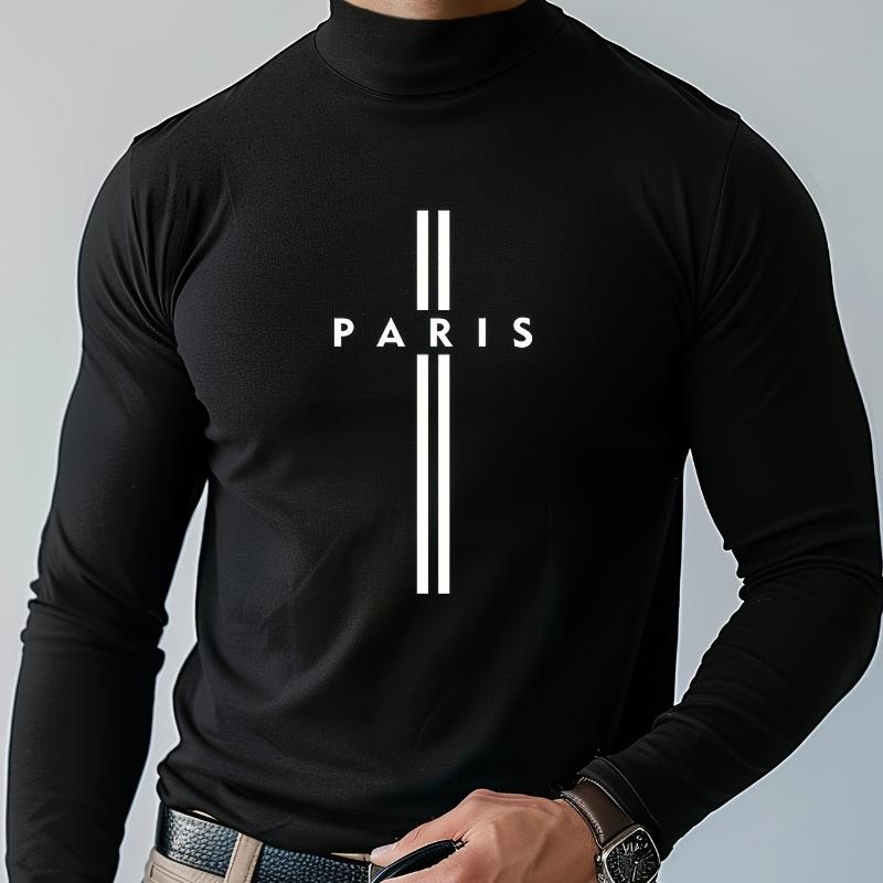 

Men s Long Sleeve T-Shirt, Soft Cotton, Solid Color, Slim Fit, Casual Daily & Office Wear XXL