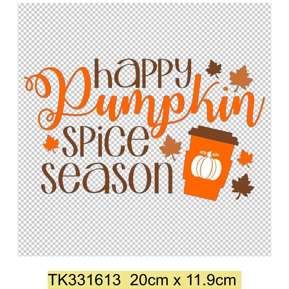 Thanksgiving Iron on Transfers Patches Hello Fall Vinyl Heat Transfers Patches Decals Autumn Design Heat Transfer Stickers
