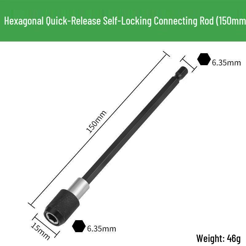 Hex Shank Quick Change Adapter for Drill Bit Extension