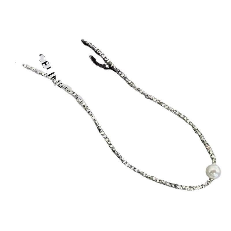 Freshwater Pearls, Irregular Broken Silver, Lulu Tong Necklace, Natural Pearls, Light Luxury, Niche Necklaces, Collarbone Chains, Jewelry