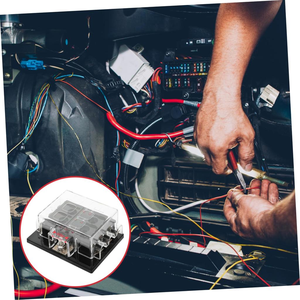 LEDMOMO Road Car Fuse Box Marine Fuse Block O