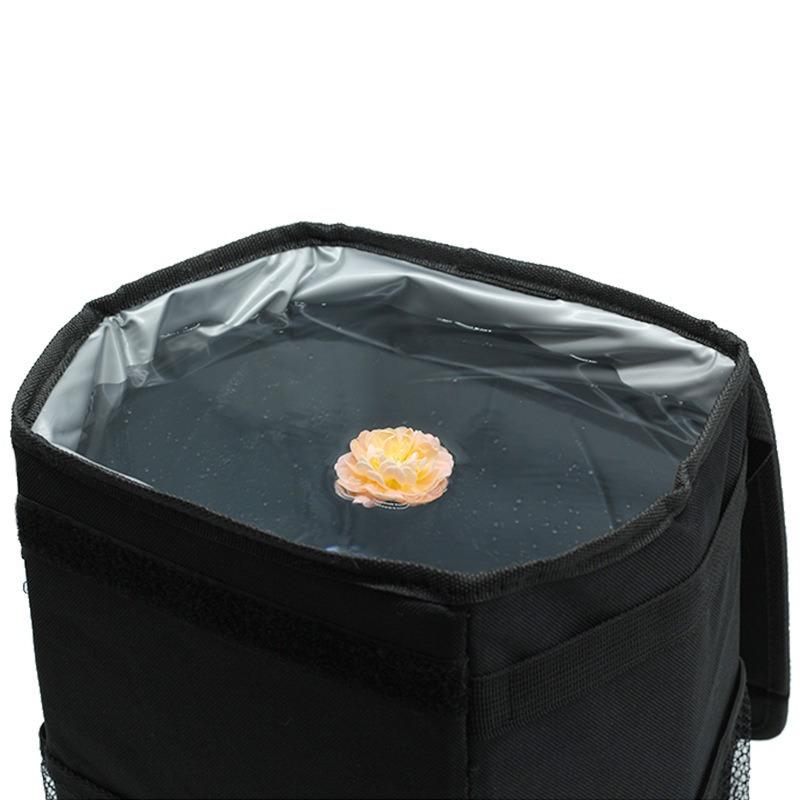 Car-Mounted Waterproof Folding Garbage Bin, Fruit and Leather Box, Creative Backrest Storage Box for Cars