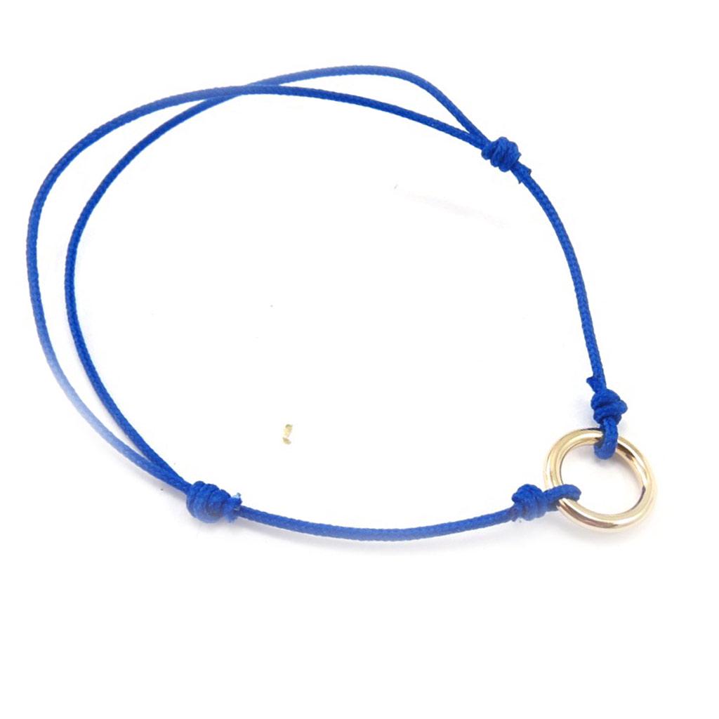 Les Trésors De Lily [K5167] - Gold Plated Bracelet 'Choréographie' Blue - 10 Mm