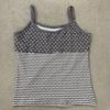 Summer striped thin shoulder strap tank top for women