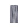 X Jw Anderson Collaboration Ss24 Solid Color Zipper Pleat Straight Leg Casual Pants Men Bottoms Ocean-Blue 463977-67